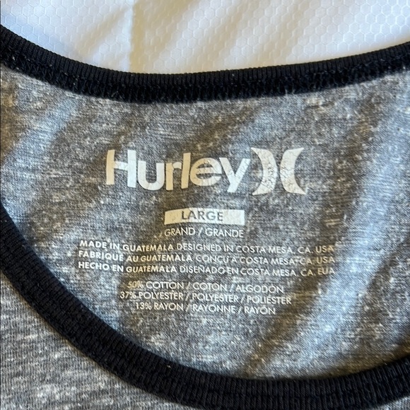 Hurley Gray Tank Top Men’s Large - Picture 2 of 4